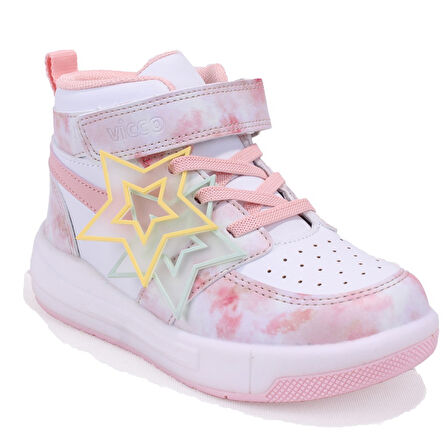 Vicco Yenni 946P25K416 Pudra Ortopedik Günlük Işıklı  Kız Çocuk Spor Bot