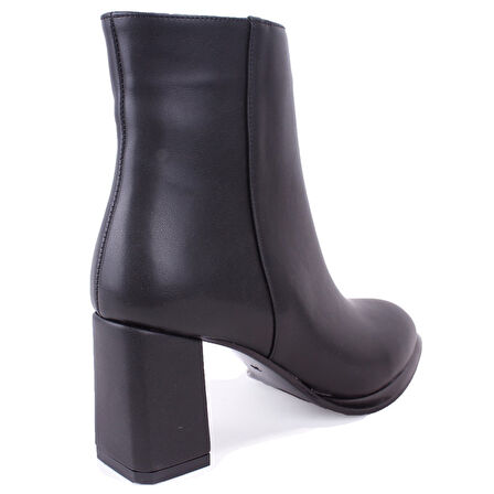 Dagoster DZA07-811501 Siyah Klasik Topuklu Kadın Bot