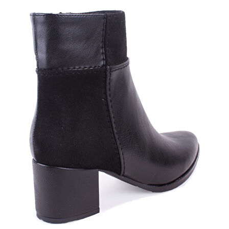 Dagoster DZA07-928910 Siyah Klasik Topuklu Kadın Bot