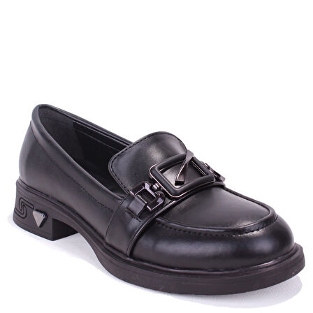 Dagoster DZA07-1270309 Siyah Günlük Loafer  Kadın Ayakkabı