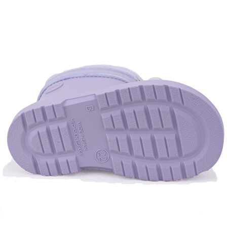 İgor CC334 Mendi Gato Leylak Kürklü Günlük Kız Çocuk Yağmur Çizme