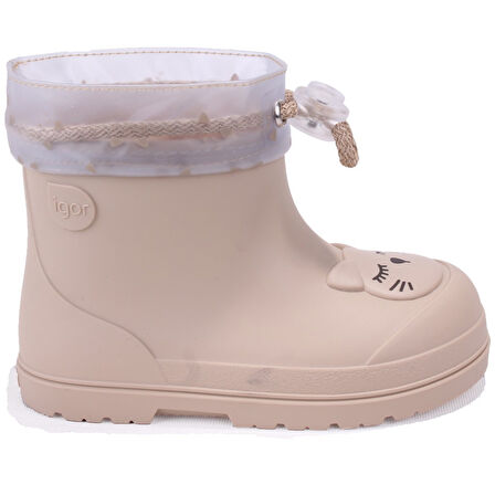 İgor CC334 Mendi Gato Bej Kürklü Günlük Kız Çocuk Yağmur Çizme