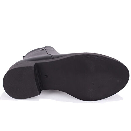 Dagoster DZA07-1062770 Siyah Günlük Düz Topuk Kadın Bot