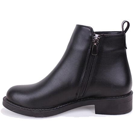 Dagoster DZA07-1062770 Siyah Günlük Düz Topuk Kadın Bot