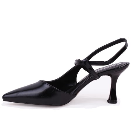 Dagoster DZA07-1296047 Siyah 8 cm İnce Topuklu Klasik Kadın Ayakkabı