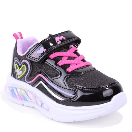 Marco Kids 03-26Y313 Siyah Ortopedik Günlük Işıklı Kız Çocuk Spor Ayakkabı