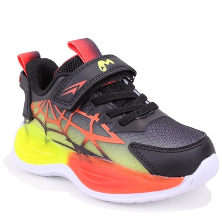 Marco Kids 03-26Y303 Siyah Ortopedik Günlük Işıklı Erkek Çocuk Spor Ayakkabı