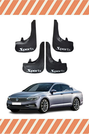 Volkswagen Passat Sports yazılı 4’lü tozluk çamurluk paçalık sağlam