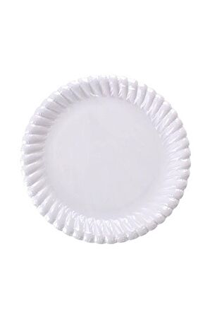 TABAK KARTON BEYAZ 18CM 25'Lİ