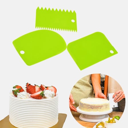 Pasta Hamur Şekillendirici Spatula Kesici Kazıyıcı Dekoratör Set (5673)