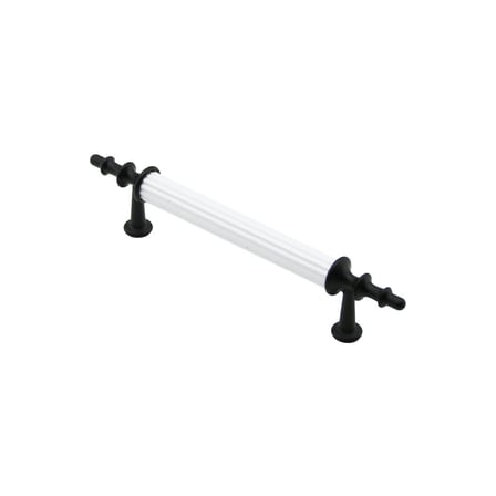 10 ADET BEYAZ - SİYAH BORU KULP 9.6CM (5673)