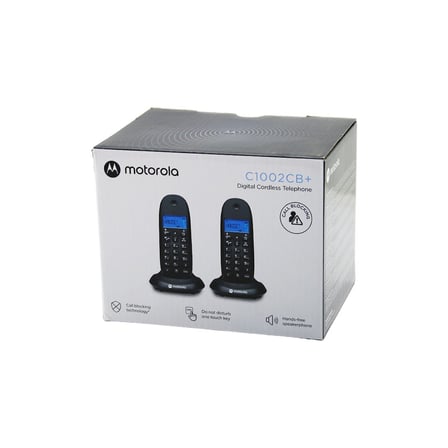 2PCS SİYAH DİJİTAL KABLOSUZ - TELSİZ TELEFON ARAYAN NO GÖRME 50 HAFIZA C-1002CB (5673)