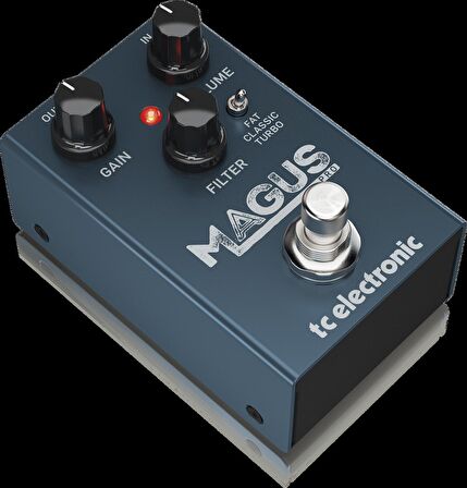 Tc Electronic MAGUS PRO Fat Mids, Tiz Filtre Kontrolü ve 3 Kırpma Modu ile Klasik Yüksek Kazançlı Distorsiyon Pedalı