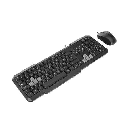 USB KABLOLU KLAVYE - MOUSE SET Q KLAVYE 1200DPI MOUSE KM-1435 (5673)