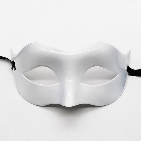 Beyaz Renk Masquerade Kostüm Partisi Venedik Balo Maskesi (5673)