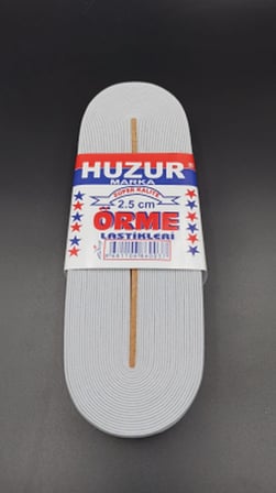 BEYAZ - 2.5CM PAÇA LASTİK GENİŞ 10MT. (5673)