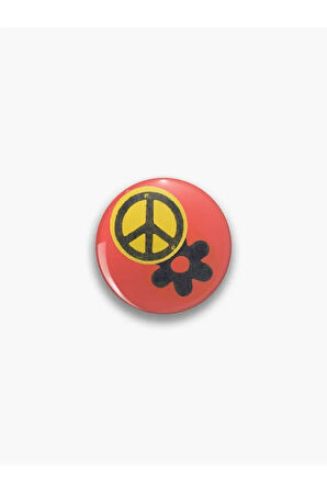 Peace Vintage 80s 90s Temalı Rozet CaminhoRozet