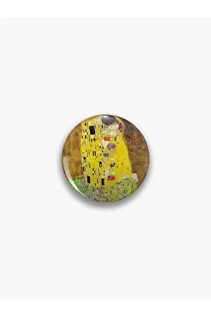 Gustav Klimt Öpücük The Kiss Tablo Resim Rozet CaminhoRozet
