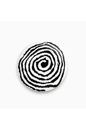 Karalama Spiral Şeklinde Grunge Y2K Stil Rozet CaminhoRozet