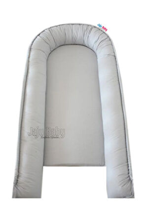 Babynest Gri Tasarım Lüx Ortopedik Babynest Lüx Bebek Yatağı