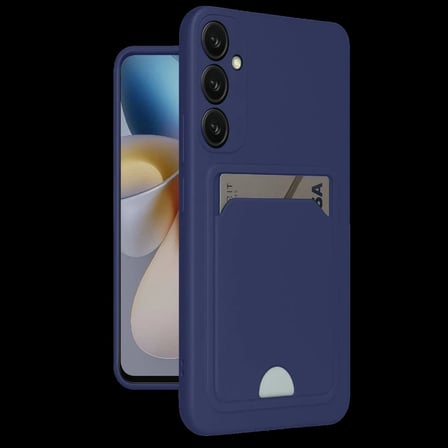 Samsung Galaxy A16 5G Kılıf Kelvin Kartvizitli Silikon - Lacivert