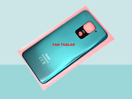Xiaomi Redmi NOTE 9 Uyumlu FULL KASA Arka Kapak Batarya Kapağı - YEŞİL