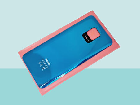 Xiaomi Redmi NOTE 9S NOTE 9 PRO Uyumlu Arka Kapak Batarya Kapağı - MAVİ