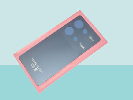 Xiaomi Redmi NOTE 13 pro 4g Uyumlu Arka Kapak Batarya Kapağı - SİYAH