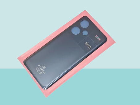 Xiaomi Redmi NOTE 13 pro PLUS Uyumlu Arka Kapak Batarya Kapağı - SİYAH