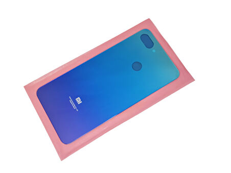 Xiaomi Mi 8 Lite Uyumlu Arka Kapak Batarya Kapağı - MAVİ
