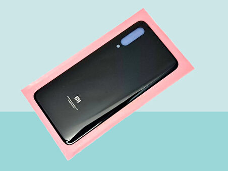 Xiaomi Mi 9 Uyumlu Arka Kapak Batarya Kapağı - SİYAH