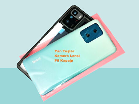 Xiaomi Redmi NOTE 10 PRO (5G) Uyumlu FULL KASA Arka Kapak Batarya Kapağı - MAVİ
