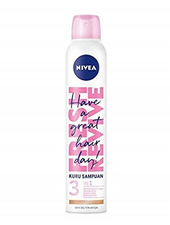 Nivea Fresh Mild 3 in1 Kuru Şampuan - Orta Saç Tonları İçin 200 ml