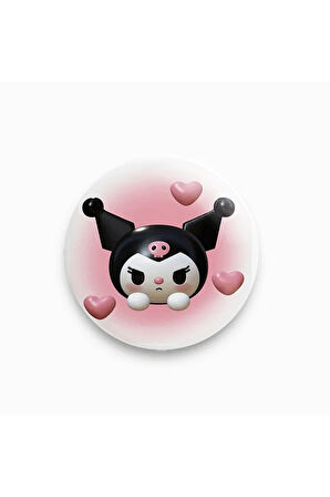 Kuromi Sanrio Özel Metal Rozet y2k