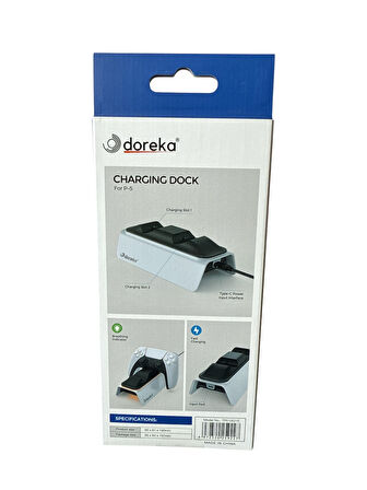 Doreka PS5 DualSense Şarj İstasyonu Playstation 5 Uyumlu Charging Station - TP5-0521E