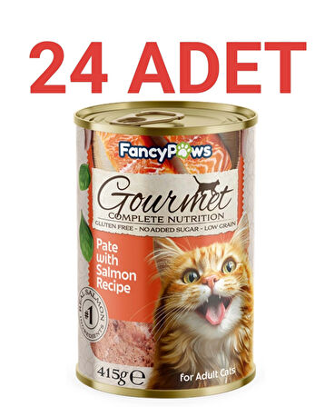 Fancy Paws Somonlu Yetişkin Kedi Konserve Maması x 24 Adet