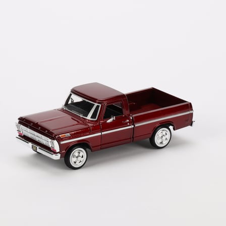 Motormax 1:24 1969 Bordo Ford F-100 Pickup Model Araba