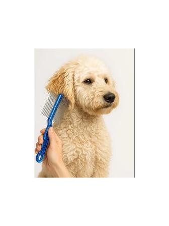 Patibon Çift Taraflı Metal Pinli Kedi ve Köpek Kıtık Açıcı Tüy Bakım Tarağı