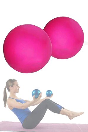 Pilates Ağırlık Topu Plates Toning Ball Denge Ve Agirlik Topu 1 Kg X 2 Adet Toning 1 Kg Pembe