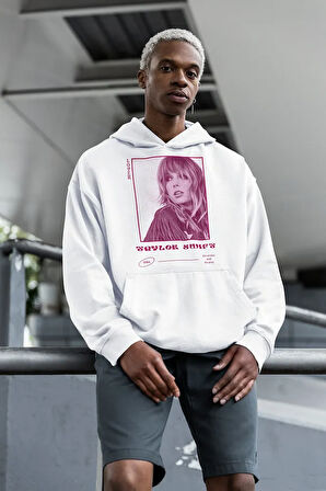 1989 Taylor Swift Baskılı Unisex Oversize Şarkıcı Hoodie