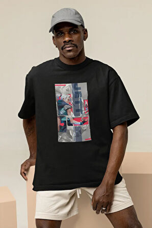 Valorant Jett Entry Karakter Baskılı Unisex Tişört, Oversize Tişört