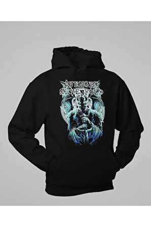 Avenged Sevenfold Müzik Grubu Baskılı Unisex Oversize Hoodie