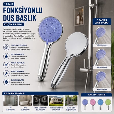 FONKSİYON KÜÇÜK EL DUŞ BAŞLIK FONKSİYONLU (5680)