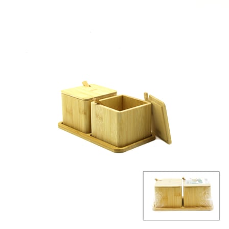 2PCS BAHARATLIK - TUZLUK AHŞAP BAMBU (5680)