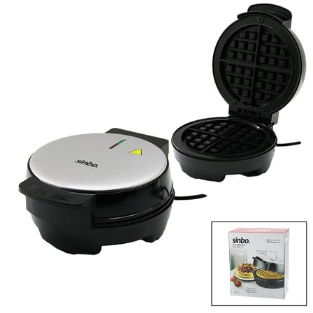 BELÇİKA WAFFLE MAKİNESİ ELEKTRİKLİ 4 WAFFLE - YAPIŞMAZ DÖKÜM PLAKA PASLANMAZ ÇELİK ÜST KAPLAMA SSM-2