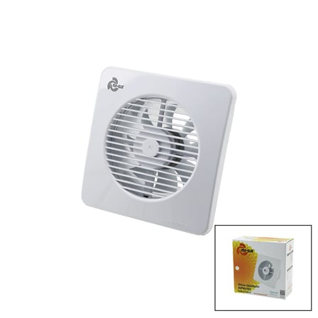 PLASTİK ASPİRATÖR 150 6İNÇ BANYO TUVALET HAVALANDIRMA ASPİRATÖRÜ 20W 320M3/H EBT-150 (5680)