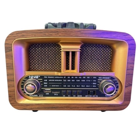 Taşınabilir Klasik AM/FM/SW  Retro Ev Radyo USB ile Şarj Olabilen Retro Radyo (5680)