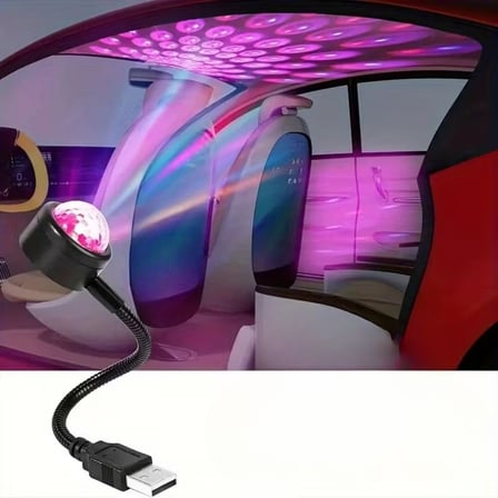 USB Sese Duyarlı 8 Farklı Mod Işıklı LED Atmosfer Işığı – Ambiyans Aydınlatması (5680)
