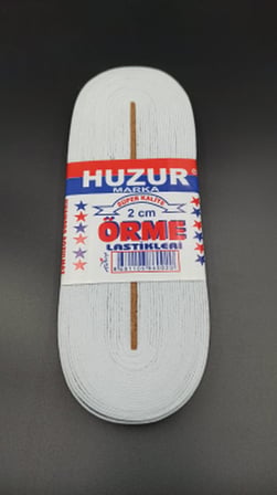 BEYAZ - 2CM PAÇA LASTİK YASSI GENİŞ 10MT (5680)