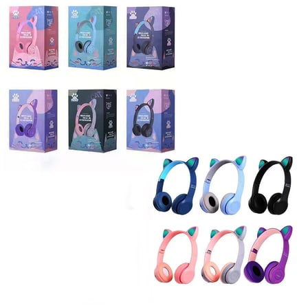 WİRELESS USB ŞARJLI KULAKLIK IŞIKLI - BLUETOOTH - KULAKLI - KATLAMALI PL-2036 (5680)